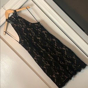 Black lace dress
